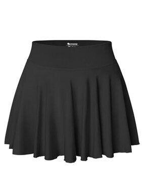 High Waisted Mini Skirt With Shorts Pockets A Line Skort Women Casual Cute